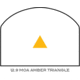 Trijicon RMR Dual Illuminated Reflex Sight, 12.9 MOA Amber Triangle-C, No Mount, FDE, 700258