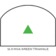 Trijicon RMR Dual Illuminated Reflex Sight, 12.9 MOA Green Triangle, No Mount, FDE, 700282