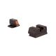 Trijicon HD XR Night Sight Set, Orange Front Outline for FNH FNX-45, and FNP-45, Black, 600891