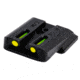 TruGlo Tritium Fiber Optic Brite-Site Handgun Sight For Smith and Wesson MP Front Green and Yellow Rear Sight, TG-TG131MPTY