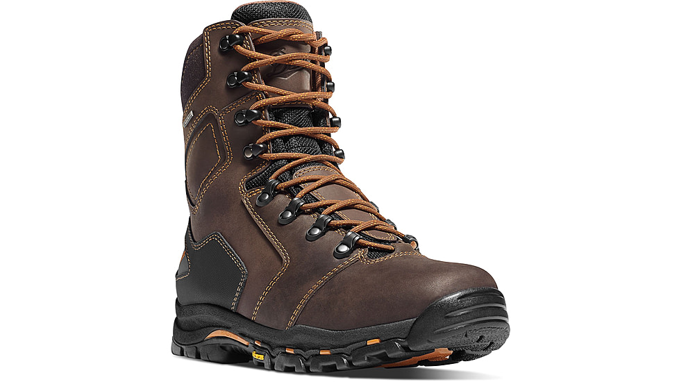 Danner Vicious 8in Non-Metallic Toe Boots, Brown, 7D, 13868-7D