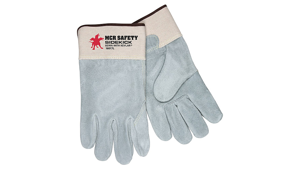 MCR Safety Sidekick Gloves with Full Leather Back, Select Side Split