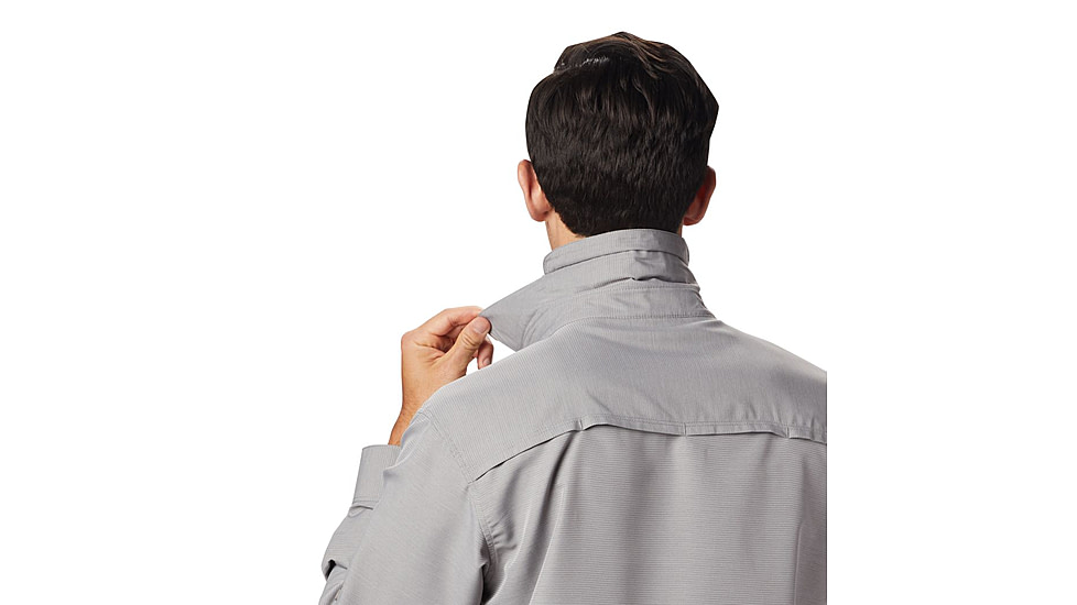 Mountain Hardwear Canyon Long Sleeve Shirt - Men's, Manta Grey, Small, OM7043073-S