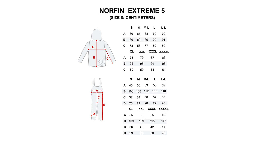 Norfin Extreme 5 Bibs - Mens, Black, Medium, 338802-M
