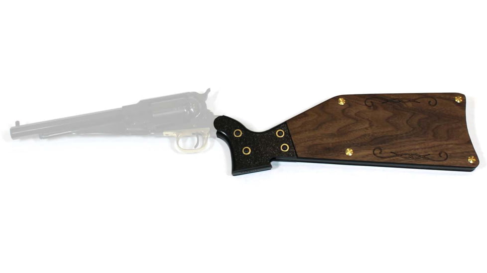 EDEMO 1895 Scopes Pietta Remington Revolver Shoulder Stock, Black Powder, 1-img-0