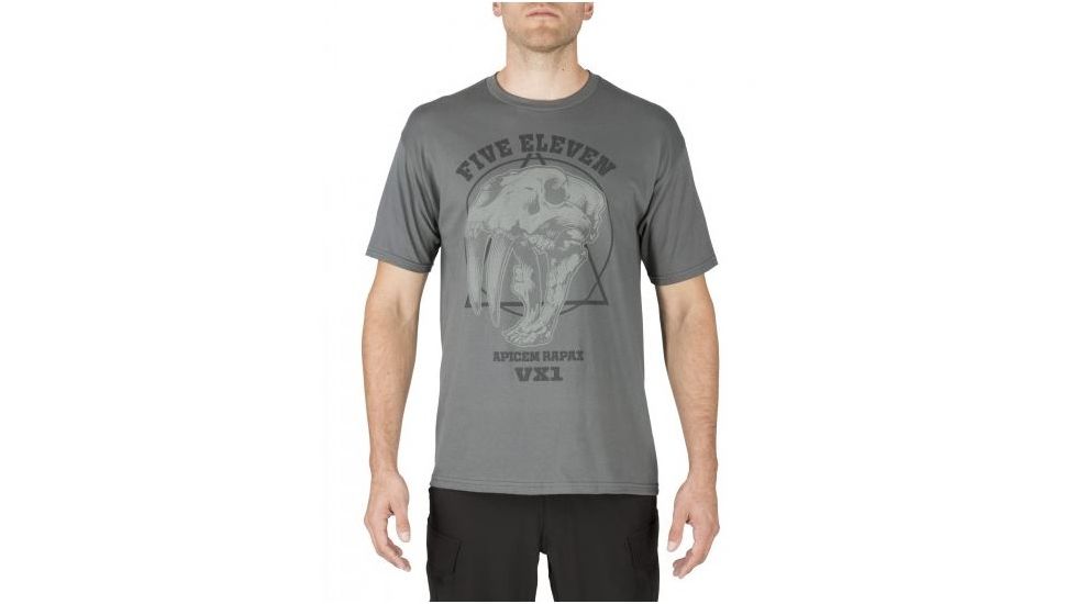 5.11 Tactical Apex Predator Tee, Charcoal