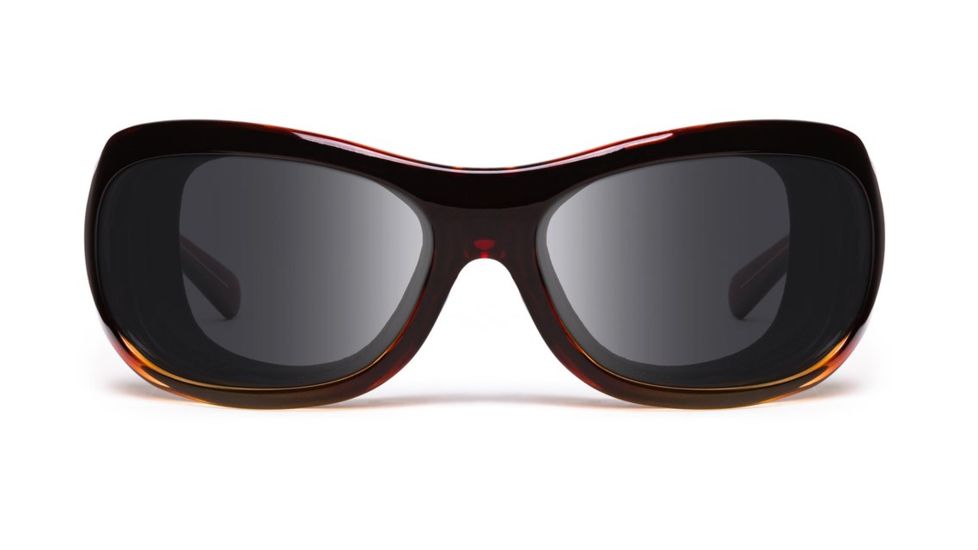 7Eye by Panoptix Womens AirShield Sedona Sunglasses, RX Ready, Light Tortoise Frame, SharpView Polarized Gray Lens, M-L 326053