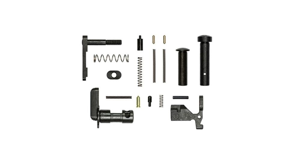 Aero Precision AR15 Lower Parts Kit w/No FCG/Trigger Guard/Pistol Grip, Black APRH100385C