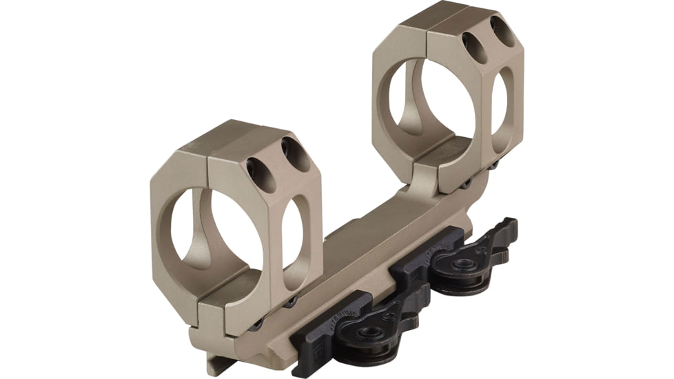 American Defense Manufacturing Dual Ring Scope Mount Straight Up, Spaced Wide to Fit Larger Scoped Like SCHMIDT &amp; BENDER, 30mm Rings, Flat Dark Earth, AD-RECON-SW 30 STD FDE-TL