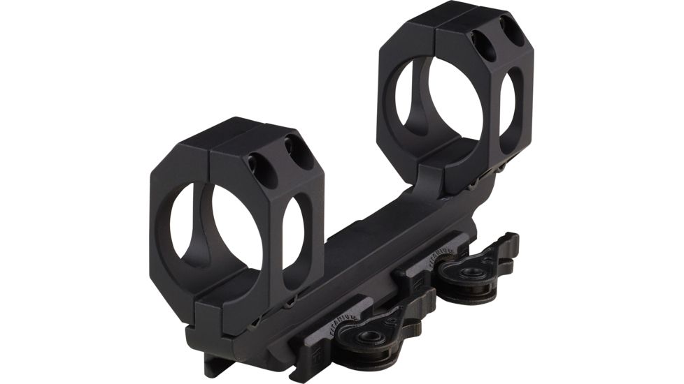 American Defense Manufacturing Dual Ring Scope Mount Straight Up, Spaced Wide to Fit Larger Scoped Like SCHMIDT &amp; BENDER, 40mm Rings, Black, AD-RECON-SW 40 STD-TL