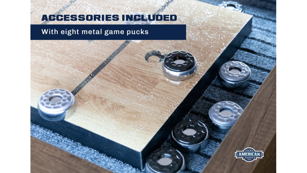 American Legend Kirkwood 9ft Light Up Shuffleboard w/ Bowling 11 Off