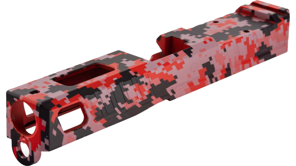 American Tactical Arms OPMOD ATA19 Badger Slide W/ Optic Cut, Glock 19, Gen 3, Red Digital, SLD-ATA19-BDR-DIGI-RED-RMR