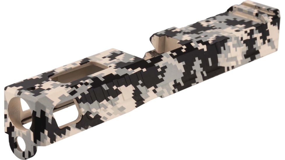 American Tactical Arms OPMOD ATA19 Badger Slide W/ Optic Cut, Glock 19, Gen 3, Tan Digital, SLD-ATA19-BDR-DIGI-TAN-RMR