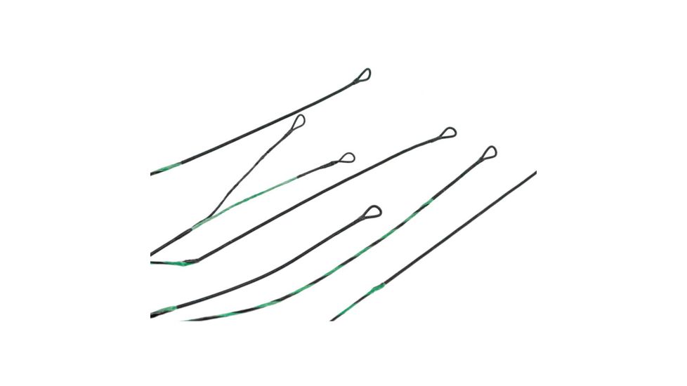 Americas Best Bowstrings Premium String Set, Green/Black Bow Madness 32 PSE-BM32-CSPR