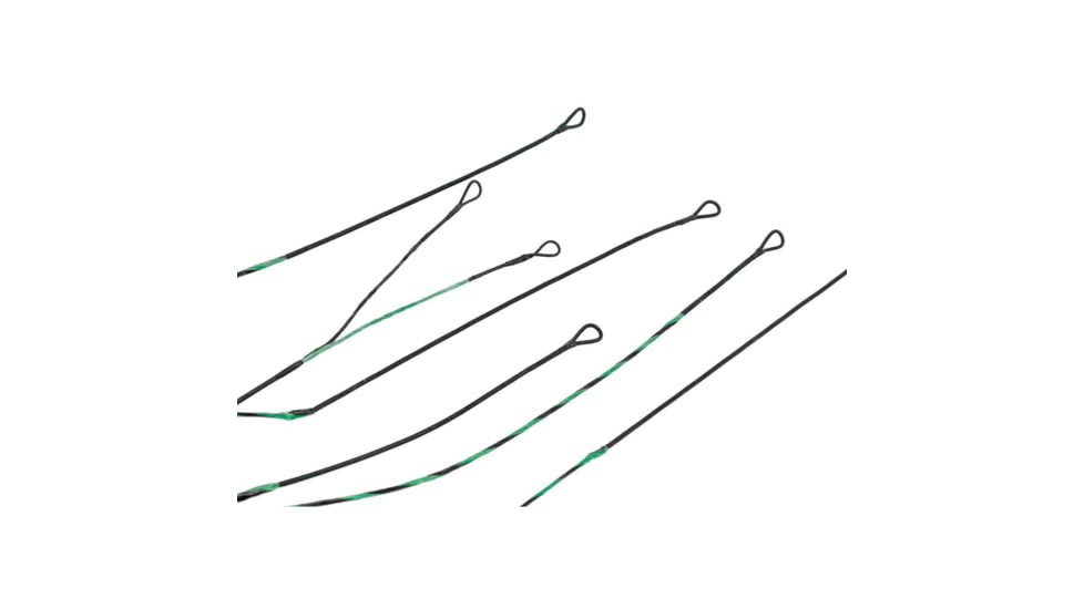 Americas Best Bowstrings Premium String Set, Green/Black Bow Madness XS MC PSE-BOSXSMC-CSPR