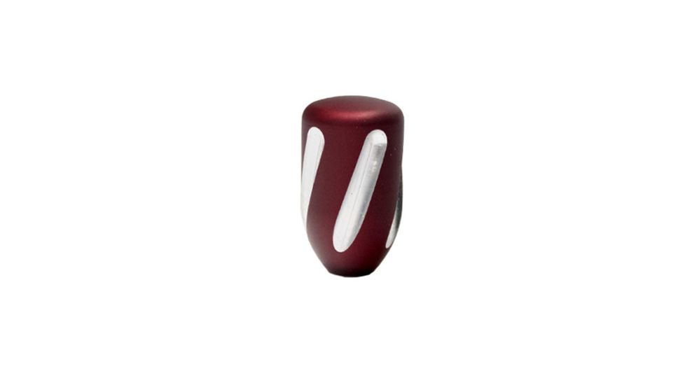 EDEMO Anarchy Outdoors Bolt Knob, Fluted, Two Tone, 5/16x24, Red, TBK-FL-2R-img-0