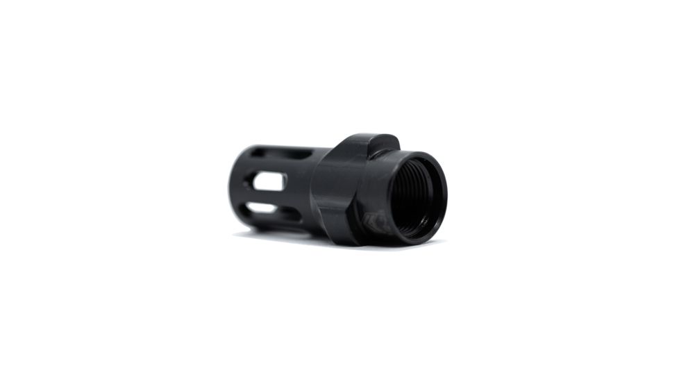 Angstadt Arms 3-Lug Adapter, 9mm A1 Style Flash Hider 1/2x28, Black, AA093LHB28