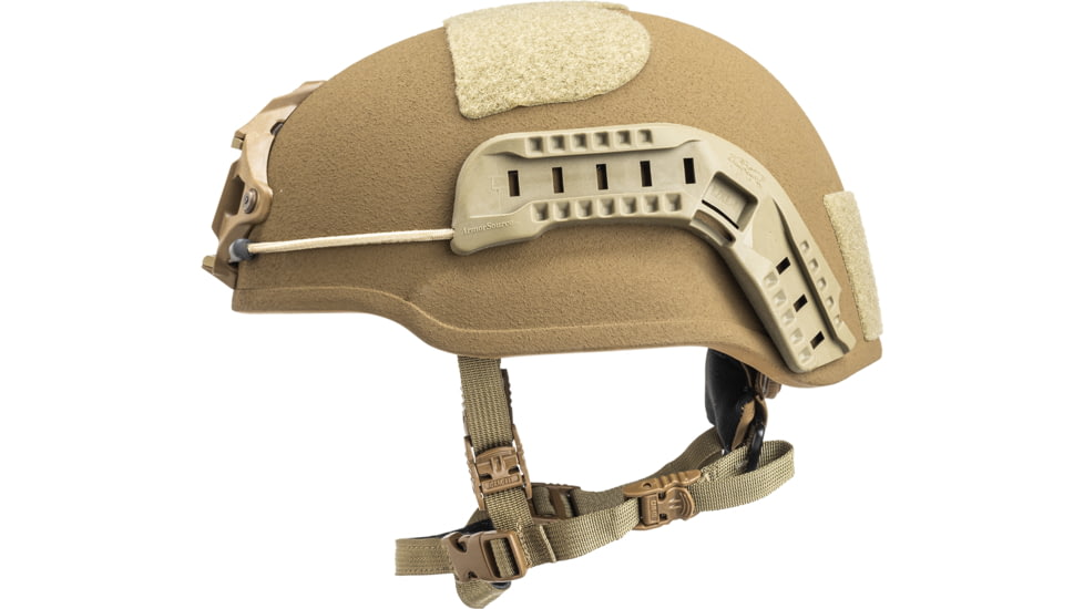ArmorSource Aire LE Law Enforcement Ultra-Lightweight Fully Loaded Reguar-Cut Ballistic Helmet, Extra Large, Coyote Brown, AIRELE-RCXL-R10P2-R-W3-V-CB