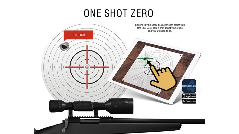 ATN X-Sight-4k, 3-14x, Pro edition Smart Day/Night Hunting Rifle Scope with Full HD Video rec, WiFi, GPS, Smooth zoom and Smartphone controlling thru iOS or Android Apps, Black, DGWSXS3144KP