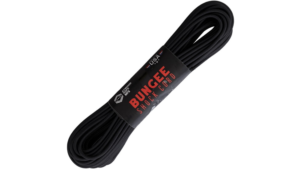 Atwood Bungee Shock Cord 50ft Black Free Shipping over 49!