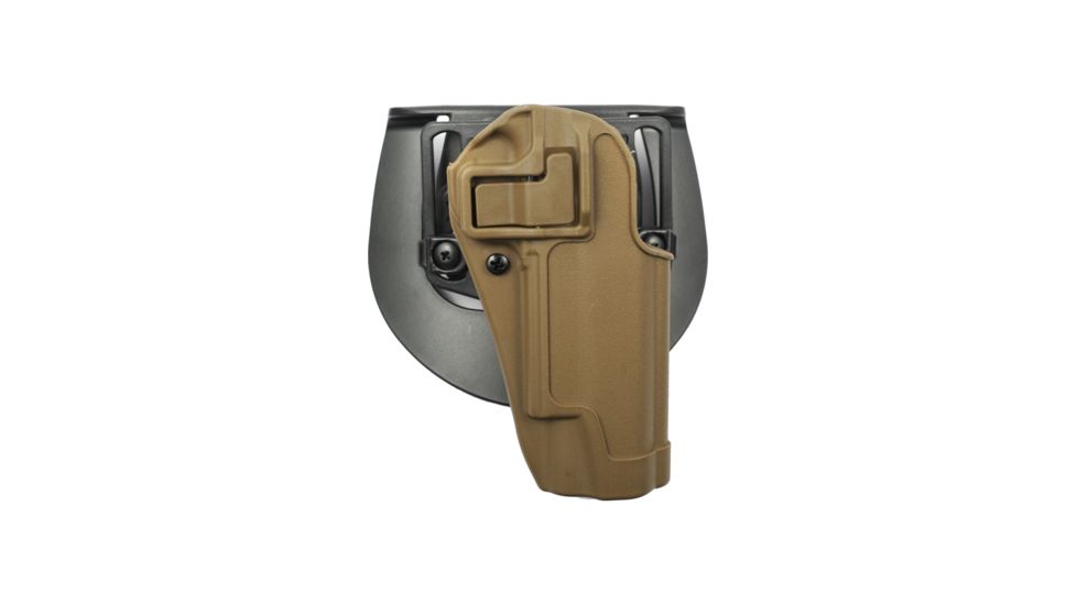 BlackHawk CQC SERPA Holster w/ Belt Loop and Paddle, Right Hand, Coyote Tan, Colt 1911, 410503CT-R