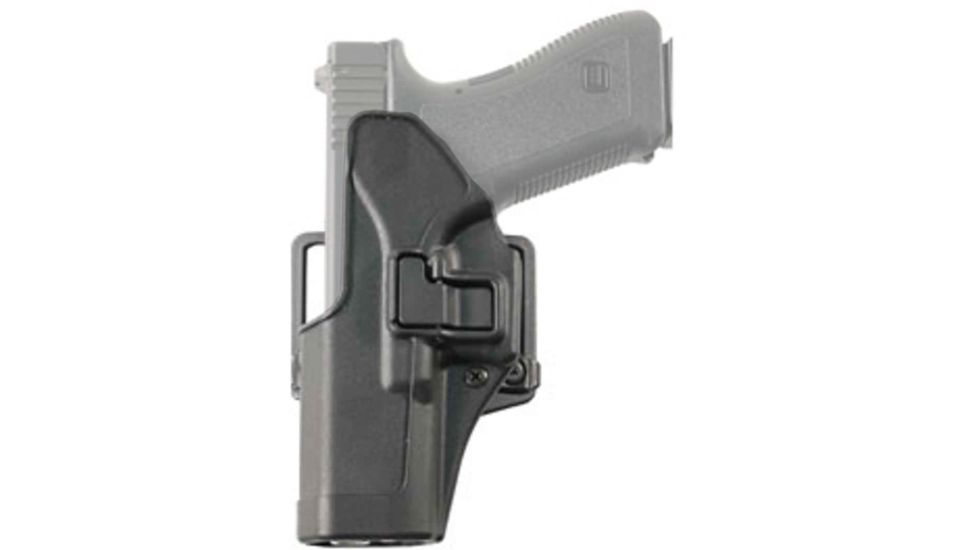 BlackHawk CQC SERPA Holster w/ Belt Loop and Paddle, Right Hand, Black, For Glock 17/22/31, 410500BK-R
