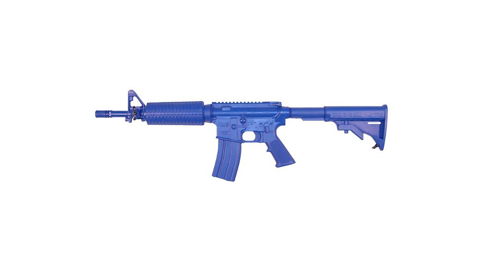 Blueguns M4 Commando Flat Top Open Stock Training Long Gun, Blue, FSM4CFT