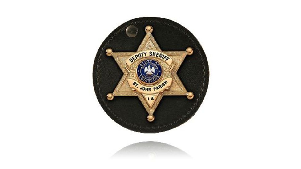 EDEMO Boston Leather Badge Holder Swivel Round Velc - 5889SCH-1-img-0
