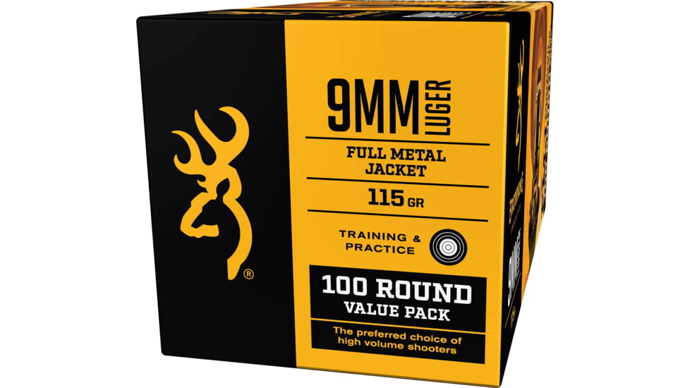 browning 9mm luger ammo 115 grain fmj