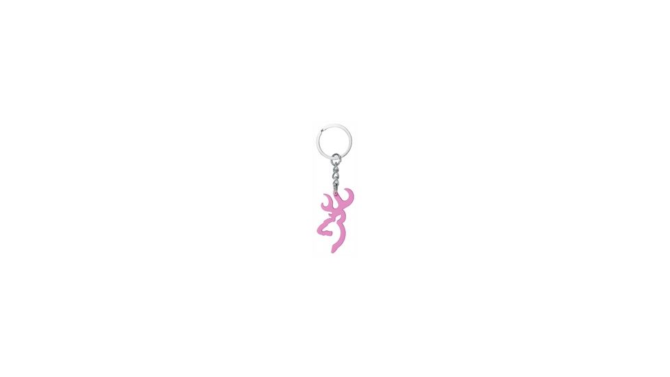 Browning Buckmark Logo Key Chain Pink