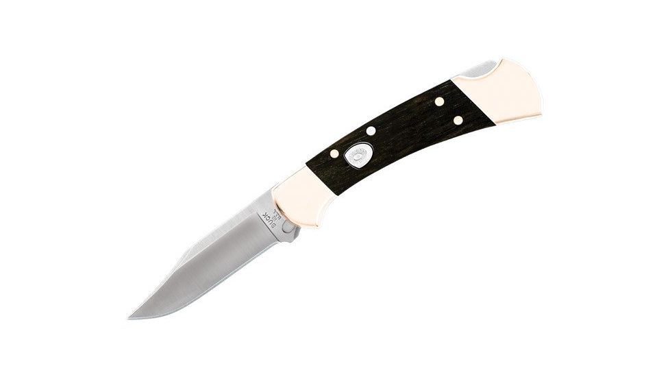 Buck Knives 112 Auto Folding Knife, 3in, 420HC Stainless Steel, Crelicam Ebony Handle 0112BRSA
