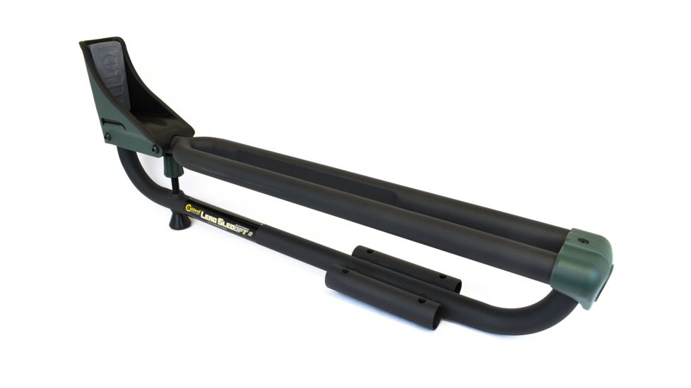 Caldwell Lead Sled DFT-2 Shooting Rest with Weight Tray, Adjustable Tube Steel Frame, Green/ Black, 336677