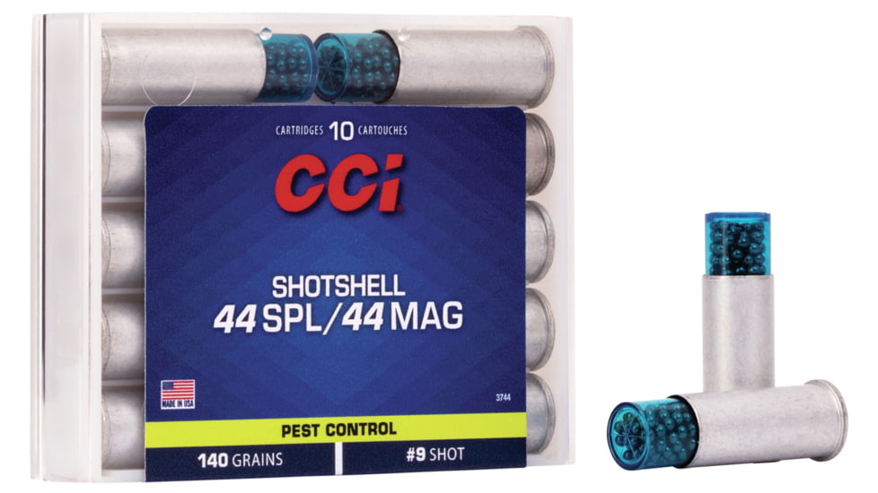 CCI Ammunition Pest Control Shotshell .44 Special 140 grain Shotshell Centerfire Pistol Ammo, 10 Rounds, 3744