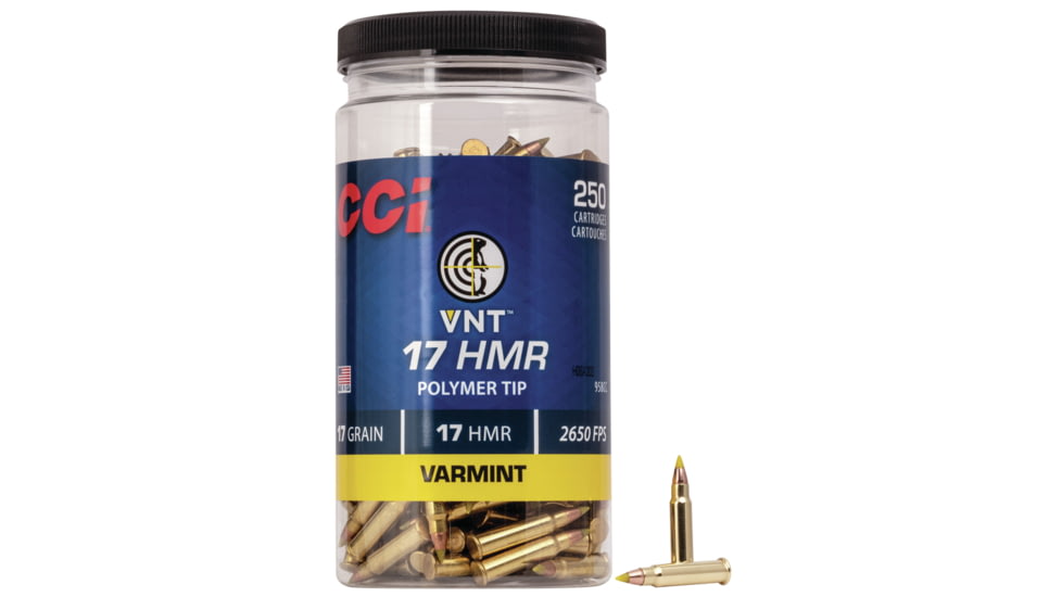 CCI Ammunition .17 Hornady Magnum Rimfire 17 Grain VNT Rimfire ...