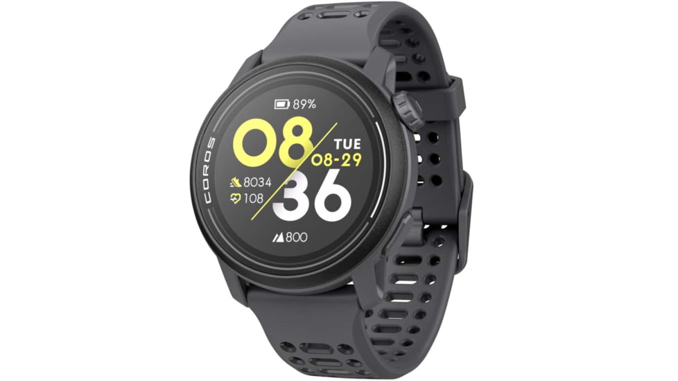 COROS Pace 3 GPS w/Silicone Band Sport Watch, Black, WPACE3-BLK