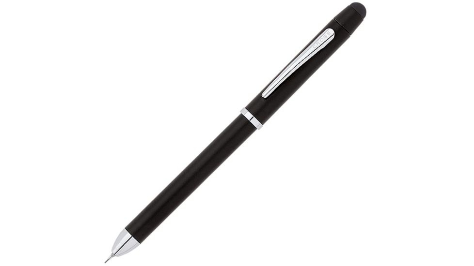 Cross Tech3+ Multifunction Pen - Black and Red Pen, Pencil, Stylus, Satin Black AT00903