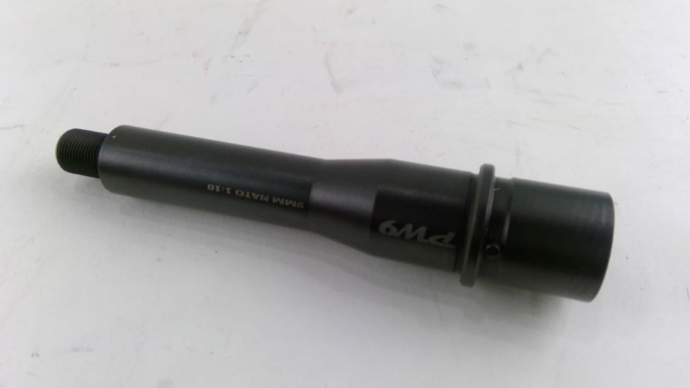 EDEMO PW9 AR Pistol Barrel, 9mm, 1-10 Twist, 1/2-28 Thread, 5.5in-img-0