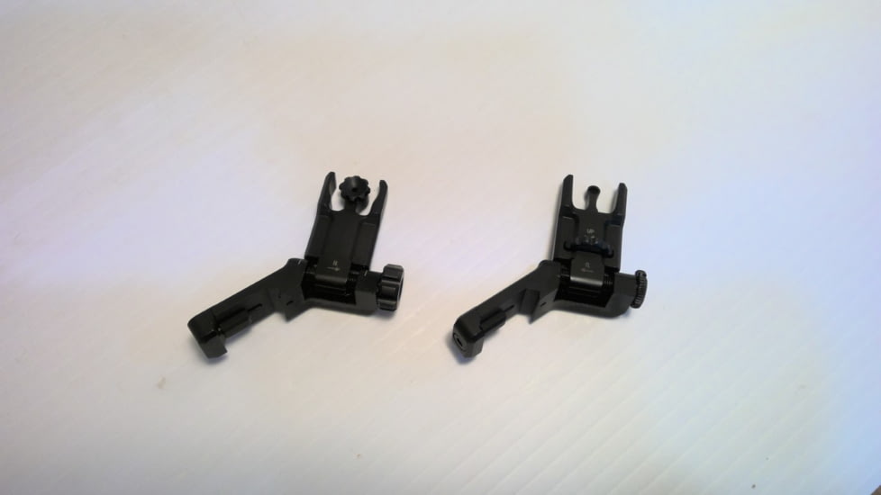EDEMO Ultradyne C2 Folding Front and Rear Offset Sight Combo - Aperture, UD-img-1