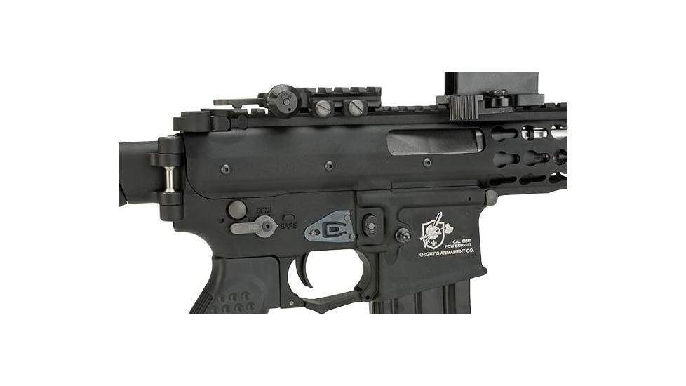 EMG Knights Armament Airsoft PDW M2 Gas Blowback Airsoft Rifle, 400FPS, Co2 Magazine, Black, Large, GR-KAA-PDW-L-BK-CO2