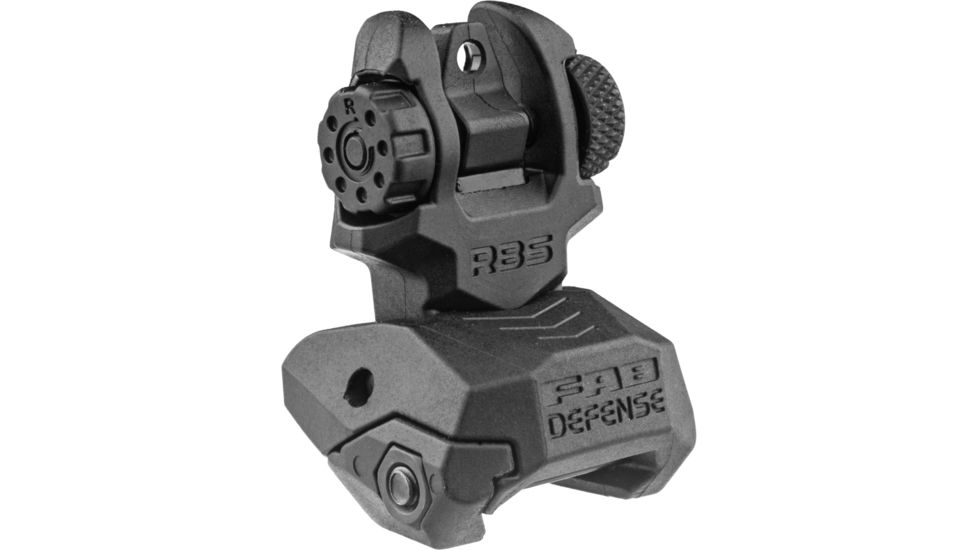 FAB Defense Top Mounted Deployable Front and Rear Sight, Black, FX-FRBSKIT