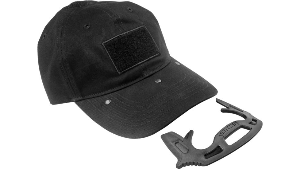 FAB Defense Gotcha Tactical Cap w/Self-Defense Tool, Black, fx-gotcha