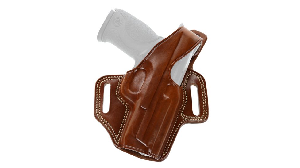 Galco Fletch Concealment Leather Belt Holster, Tan, Right Hand - S&amp;W L Frame 686 4in