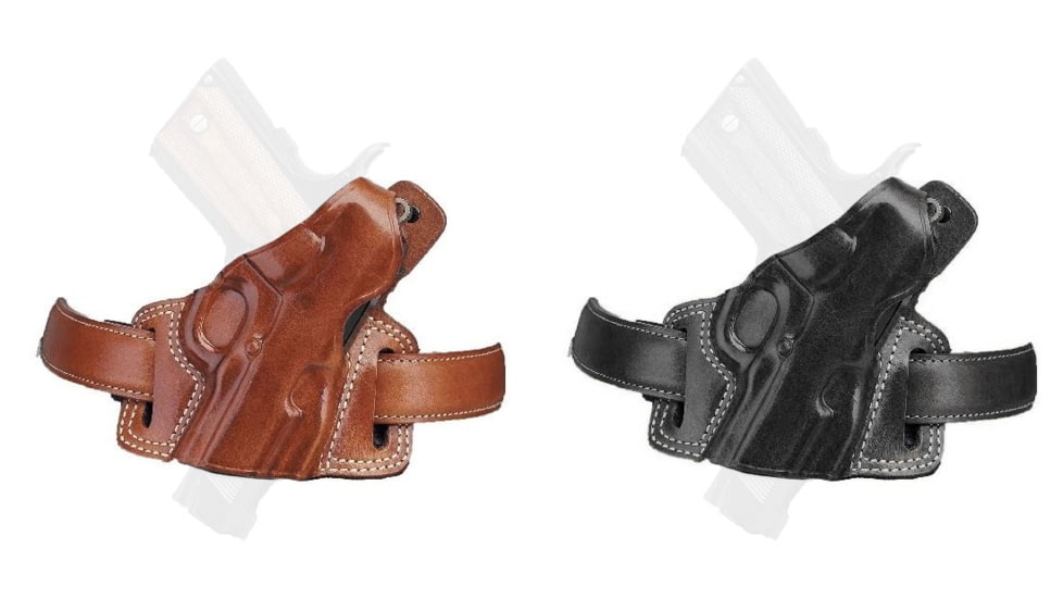 Galco Silhouette High Ride Holsters, Leather, Black, Tan