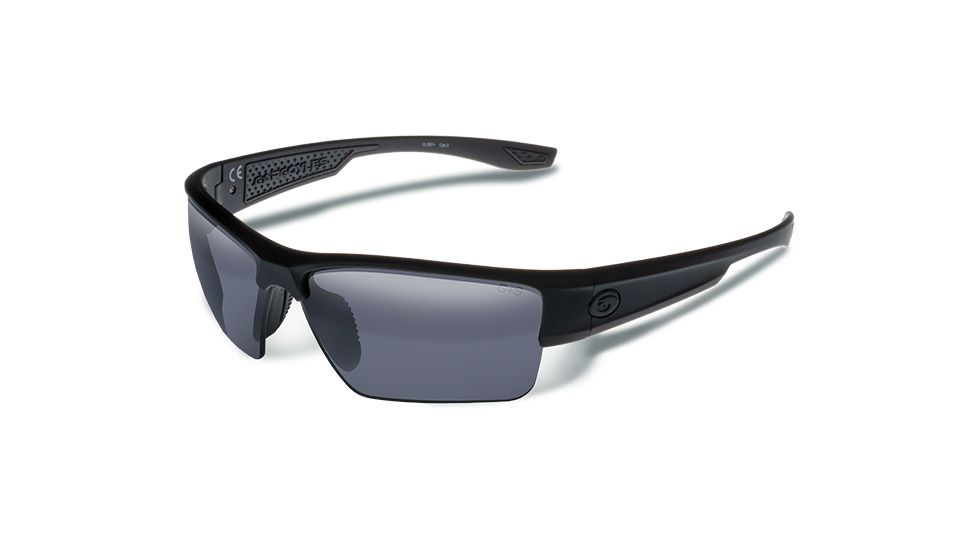Gargoyles Bragg Sunglasses, Matte Black Frame, Smoke Polarized Lenses 10700275.QTM