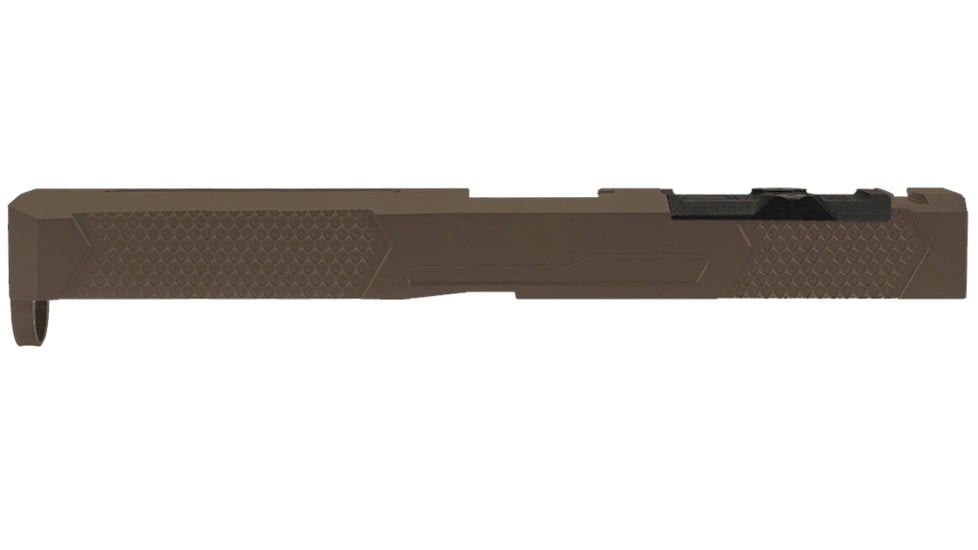 Grey Ghost Precision Glock Version 4 Pistol Slide w/ RMR-DP Pro Cut, for Glock 17 Gen 3, FDE Cerakote, GGP-17-3-OC-FDE-V4