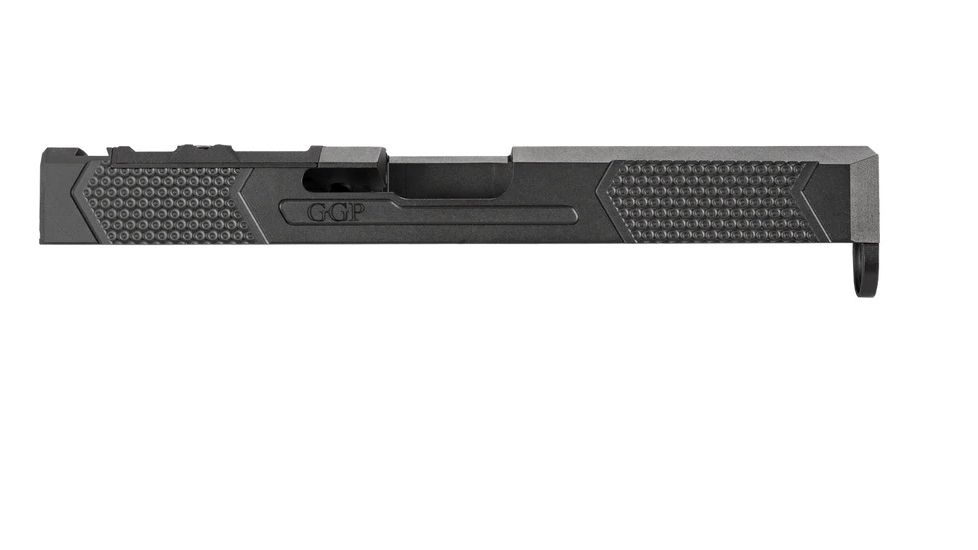Grey Ghost Precision Version 4 Pistol Slide, RMR/DP Pro Cut, Glock 17 Gen3, 17-4 Stainless Steel, Nitride Coated, Black, GGP-17-3-OC-V4
