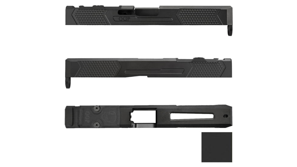Grey Ghost Precision Version 4 Pistol Slide w/ RMR-DP Pro Cut, Glock 17 Gen 4, 17-4 Stainless Steel, Sniper Grey Cerakote, GGP-17-4-OC-SG-V4