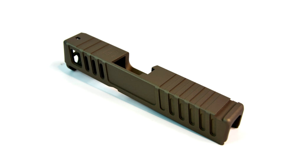 Gun Cuts Juggernaut Slide for Glock 26, No Optic Cut, Smoked Bronze, GC-G26-JUG-SBR-NO