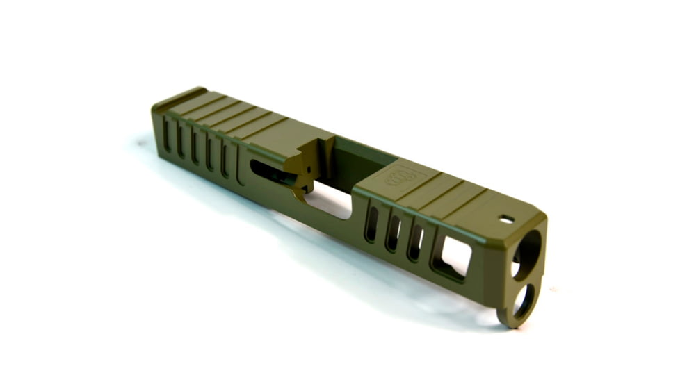 Gun Cuts Juggernaut Slide for Glock 26, Optic Cut, Noveske Bazooka Green, GC-G26-JUG-NBG-RMR