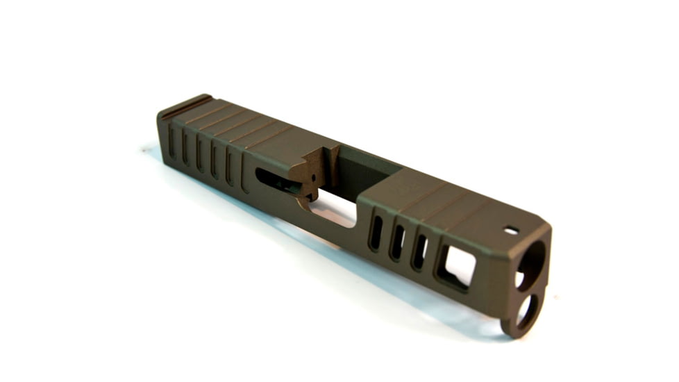Gun Cuts Juggernaut Slide for Glock 26, Optic Cut, Smoked Bronze, GC-G26-JUG-SBR-RMR
